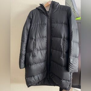 Lululemon black cloudscape jacket long size 4